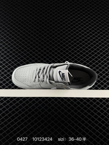 Nike Big Low Light Grey White Black 36-40 5 Casual - Unisex (BS-71828)