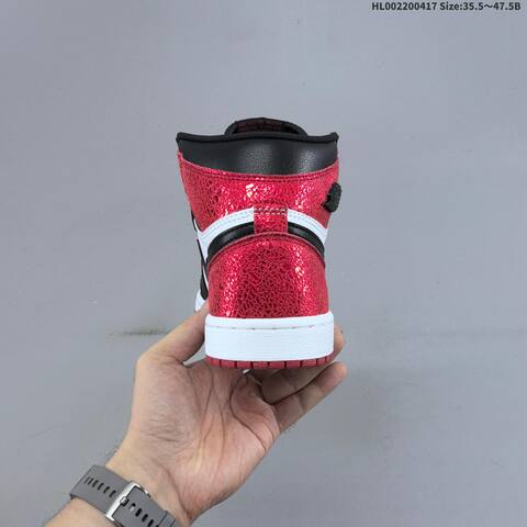 Jordan Air Jordan 1 High OG Ruby Black White Red 35 5-47 5 Basketball - Unisex (BS-66157)