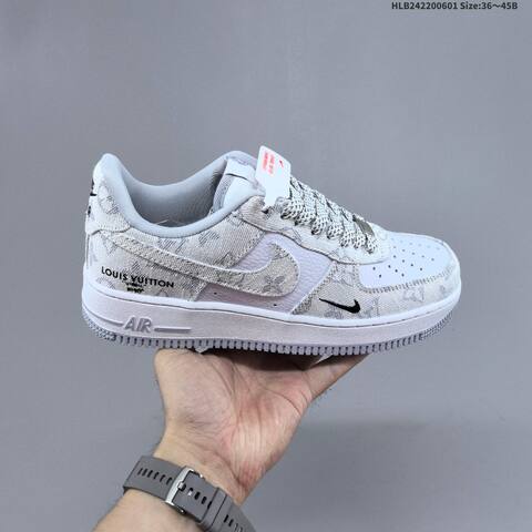 Nike Air Force 1 07 Low Brown Cream Navy White EU 36-45 Sneaker - Unisex BS-60020