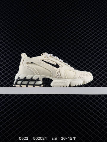 Nike Air Zoom Spiridon Cage 2 Stussy Cream Black EU 36-45 Lifestyle - Unisex (BS-71274)