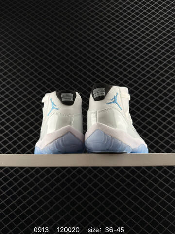 Jordan Air Jordan 11 Retro White Light Blue Black EU 36-45 Basketball Shoe - Unisex BS-80723