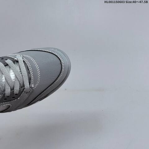 Jordan Air Jordan 5 Retro Wolf Grey White 40 47 5 Basketball - Men's (BS-65820)
