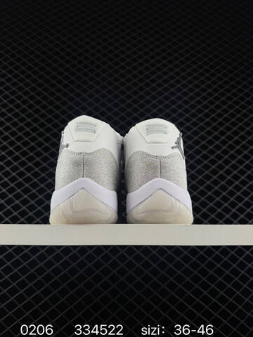 Jordan Air Jordan 11 White Silver Clear EU 36-46 Basketball Shoe - Unisex BS-79714