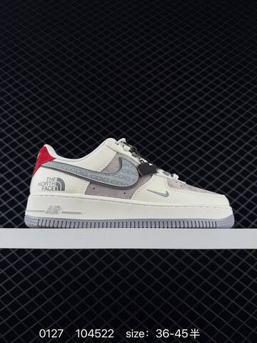 Nike Air Force 1 07 Low x The North Face x CDG Gray Cream Blue Orange Red Colorways EU 36-45 Lifestyle - Unisex (BS-72931)