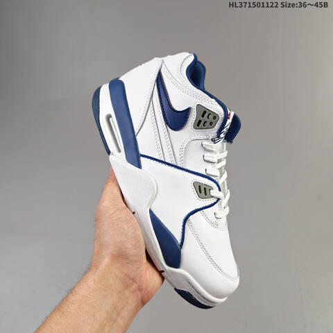 Nike Air Flight 89 White Black Blue Speckled EU 36-45 Basketball - Unisex (BS-63289)