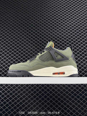 Jordan Air Jordan 4 Retro Olive Green Black Cream Orange EU 36-47 5 Basketball Shoe - Unisex BS-80128