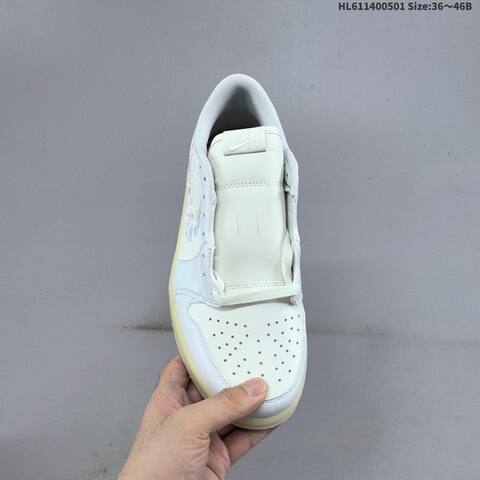 Jordan Air Jordan 1 Retro Low OG White Cream With Floral Embroidery EU 36-46 Casual - Unisex (BS-66071)