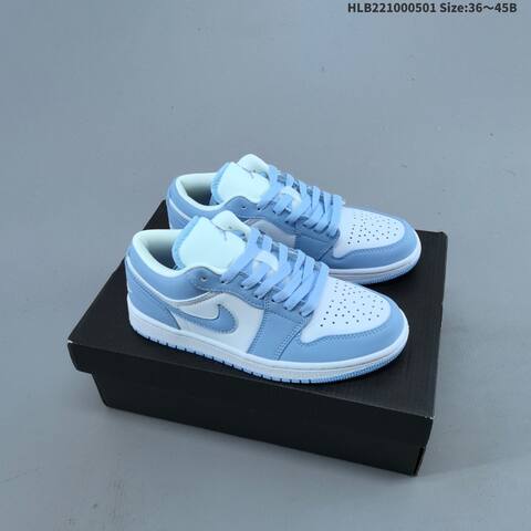 Jordan Air Jordan 1 Low Aluminum White Navy EU 36 45 Casual - Unisex (BS-66059)