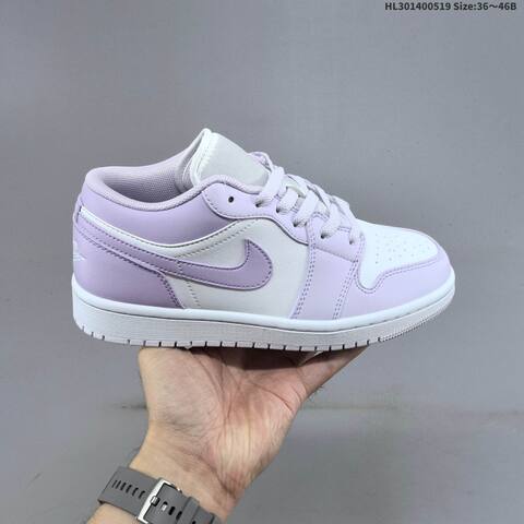 Jordan Air Jordan 1 Low Lilac White EU 36 46 Lifestyle - Unisex (BS-65925)