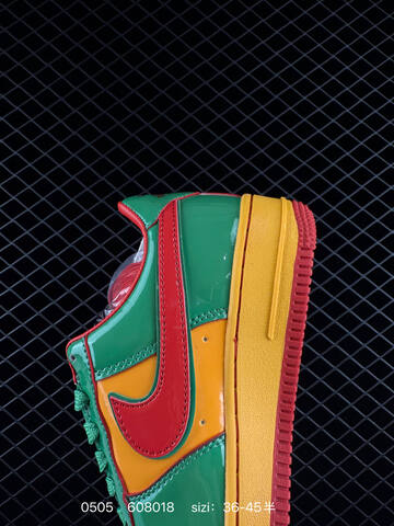 Nike Air Force 1 07 Green Yellow Red 36-45 Lifestyle - Unisex (BS-71674)
