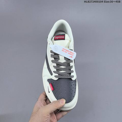 Jordan Air Jordan 1 Low x Travis Scott Sail Black Red EU 36-45 Lifestyle - Unisex (BS-67114)