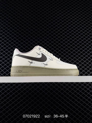 Nike Air Force 1 07 FV1320-100 White Dark Navy Olive Brown EU 36-45 Skate Shoe - Unisex (BS-70458)
