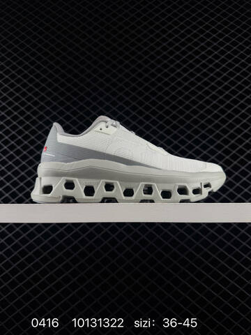 On Cloudmonster Void Light Grey White 36-45 Running Shoe Running Sneakers - Unisex (BS-85353)