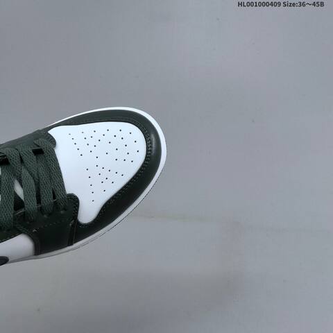 Air Jordan 1 Low White Olive AIR JORDAN 1 Aj1 Lifestyle (BS-66276)