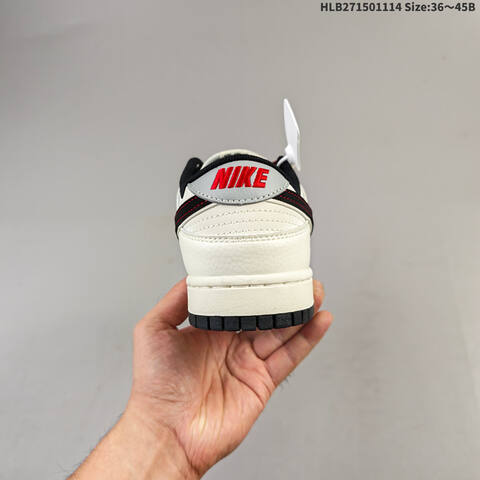 Nike SB Dunk Low Retro DIY Off White Black Red Grey EU 36-45 Skate Shoe - Unisex (BS-63729)