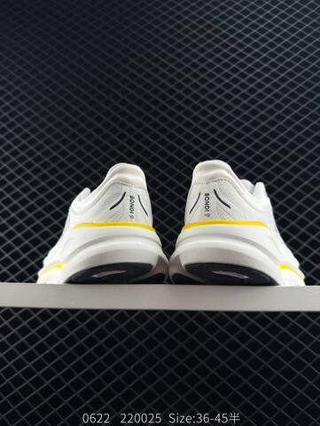 HOKA ONE ONE Bondi 9 White Yellow Dark Blue EU 36-45 Running Shoe Running Sneakers - Unisex (BS-86592)