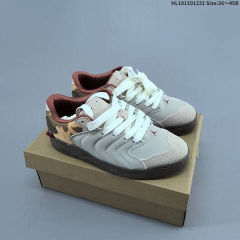 Jordan Session CNY Grey Beige Maroon White 36-45B Lifestyle - Women's (BS-67158)