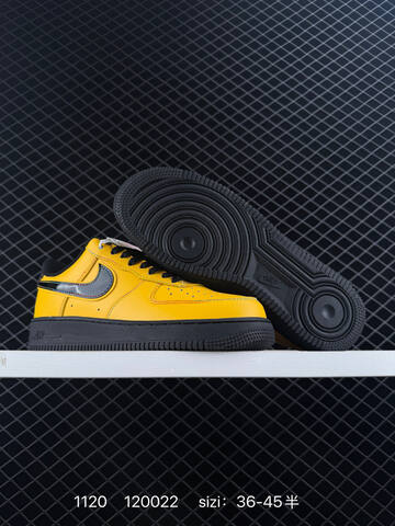 Nike Air Force 1 07 Yellow Black EU 36-45 Lifestyle - Unisex (BS-74100)