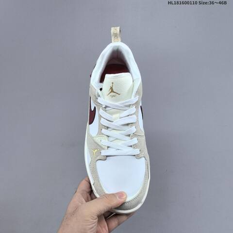 Jordan Air Jordan CMFT Era White Grey Burgundy 36-46B Casual - Women's (BS-67018)