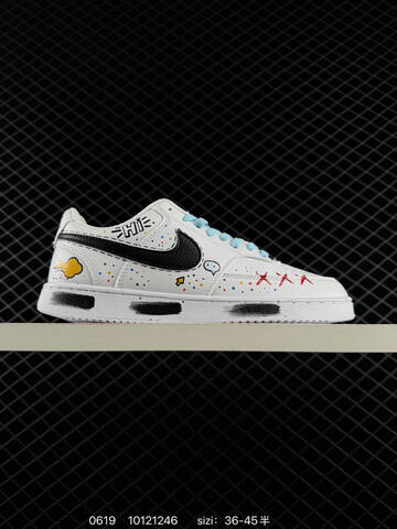 Nike Court Vision 1 Low White Black Light Blue Multicolor EU 36-45 Skate Shoe - Unisex (BS-70684)