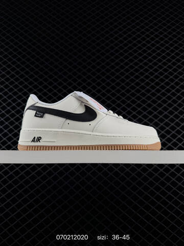 Nike Air Force 1 Off White Black Brown Gum EU 36-45 Casual - Unisex (BS-70456)
