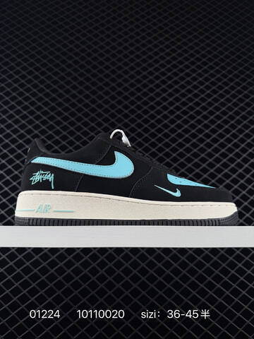 Nike Air Force 1 07 Assorted Black Green Black Light Blue White Light Blue Green Red EU 36-45 5 Casual - Unisex (BS-72982)
