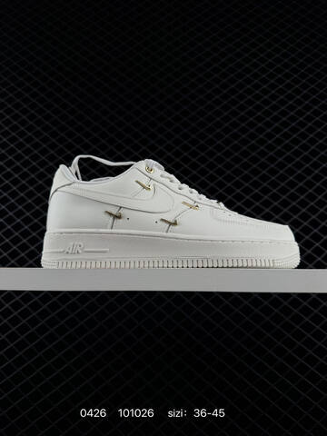 Nike Air Force 1 07 Low Multiple Colorways White Navy Blue Light Grey Embroidered Silver Swoosh White Black Light Grey Light Green EU 36-45 Lifestyle - Unisex (BS-71853)