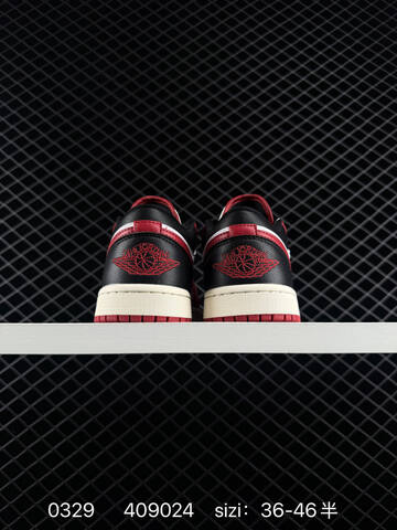 Jordan Air Jordan 1 Low Red White Black Sail EU 36-46 Sneaker - Unisex BS-79585
