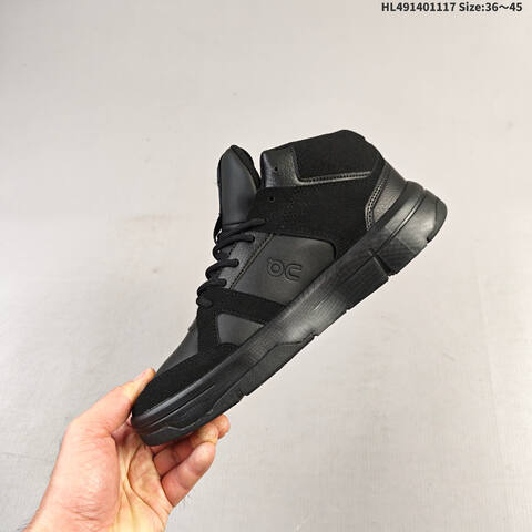 On THE ROGER Clubhouse Mid All Black EU 36-45 Sneaker Casual Sneakers - Unisex (BS-69809)