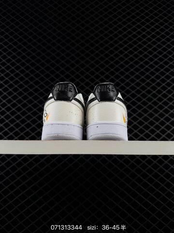 Nike Court Vision Low DIY Off White Black Brown Yellow EU 36-45 Skate - Unisex (BS-70258)