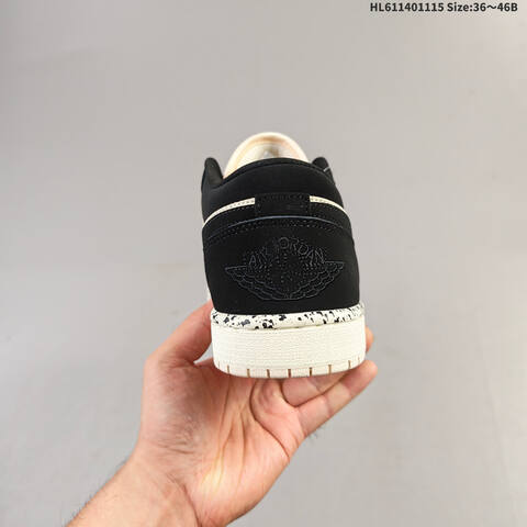 Jordan Air Jordan 1 Low Black Cream Grey EU 36-46 Basketball - Unisex (BS-63723)