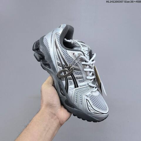 ASICS Gel-Kayano 14 Silver Grey Black EU 36-45 Running Shoe Running Sneakers - Unisex (BS-69013)