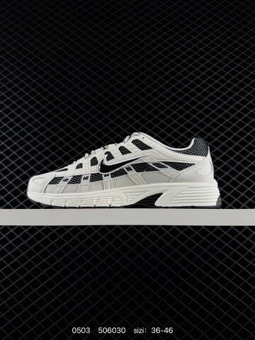 Nike P-6000 White Black 36-46 Running - Unisex (BS-71703)