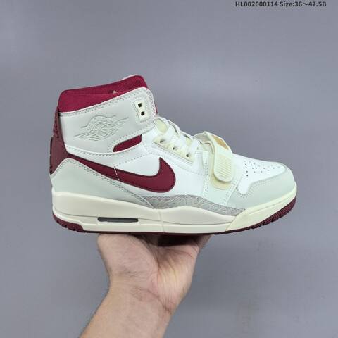 Jordan Air Jordan Legacy 312 White Burgundy Cream 36 47 5 Basketball - Unisex (BS-66984)