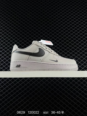 Nike Air Force 1 07 Light Grey Black EU 36-45 Sneaker - Unisex (BS-70530)