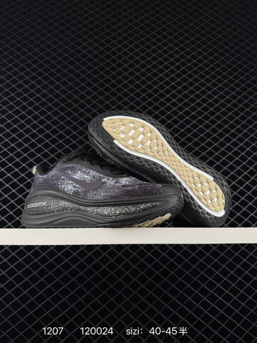 Nike Vomero Plus Black Grey Purple Speckled 40-45 Running - Men's (BS-73815)