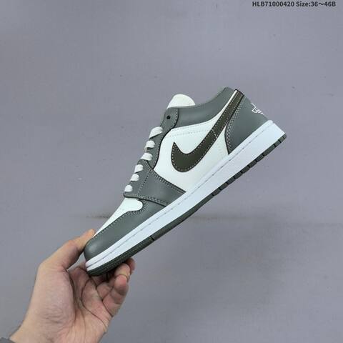 Jordan Air Jordan 1 Low Black White Gray EU 36-46 Basketball - Unisex (BS-66113)