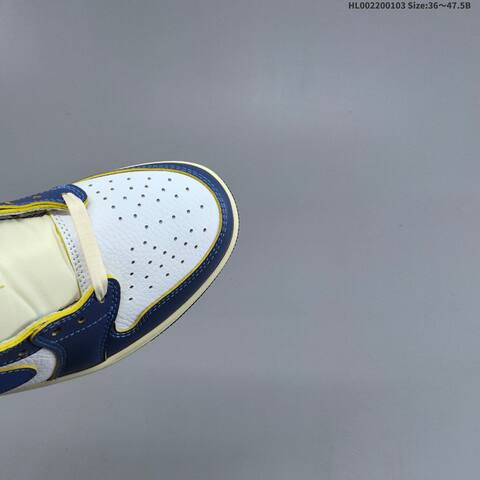 Jordan Air Jordan 1 Low x Union LA White Blue Yellow Black EU 36-47 5 Lifestyle - Unisex (BS-67135)