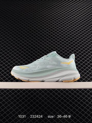 HOKA ONE ONE Clifton 10 Light Blue Yellow EU 36-46 Running Shoe Running Sneakers - Unisex (BS-86404)
