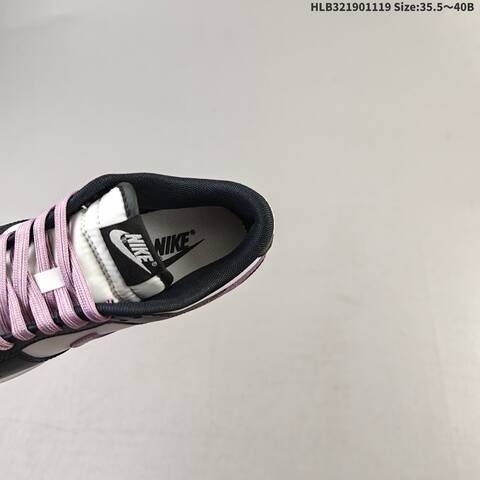 Nike Dunk Low Black White Light Purple EU 35 5-40 Skate Shoe - Unisex BS-63443