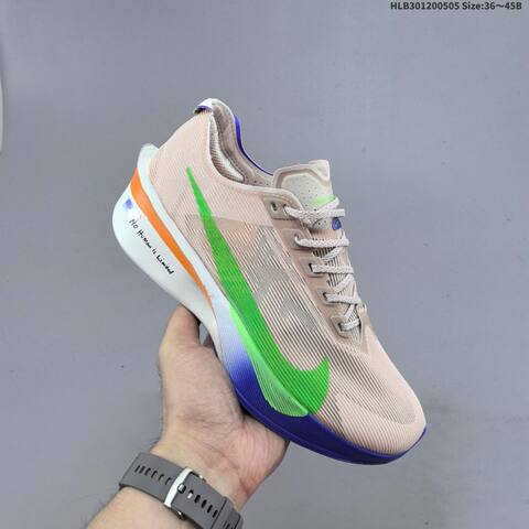 Nike ZoomX Vaporfly NEXT 4 Vaporweave Beige Green Orange Blue White EU 36-45 Running Shoe - Unisex BS-60512