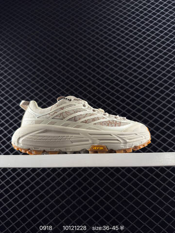 HOKA ONE ONE Mafate Three 2 Yellow Dark Green White Brown EU 36-45 Trail Shoe Trail Running Sneakers - Unisex (BS-86442)