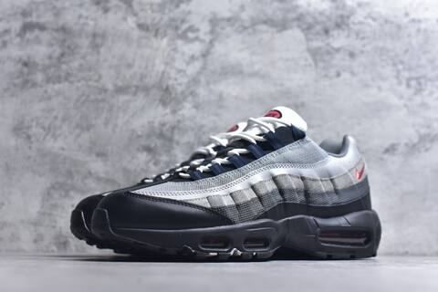 Nike Air Max 95 Grey Black Navy Red White Sneaker (BS-59636)