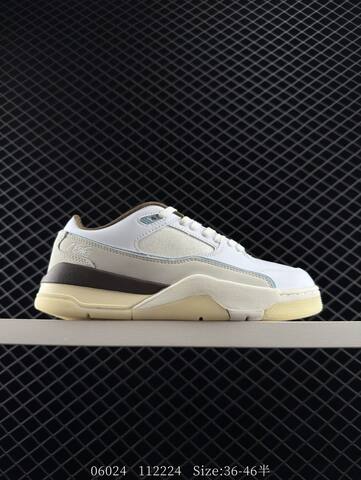 Jordan Air Jordan 4 Retro Flight Court White Light Grey Brown Cream Blue EU 36-46 Basketball Shoe - Unisex (BS-81152)