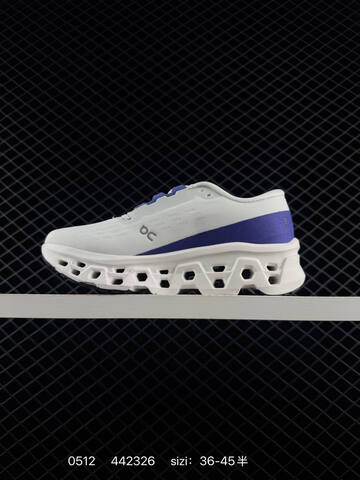 On Cloudmonster White Blue EU 36-45 Running Shoe Running Sneakers Unisex BS-85293