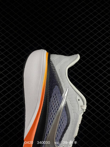 Nike Zoom Pegasus 42 White Metallic Silver Blue Orange Black 39-46 Half Running - Unisex (BS-71986)
