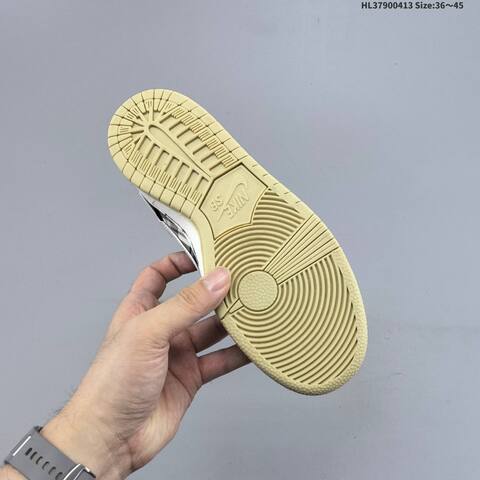 Nike Travis Scott x SB Dunk Low Black Khaki White Beige EU 36-45 Skate Shoe - Unisex (BS-60766)