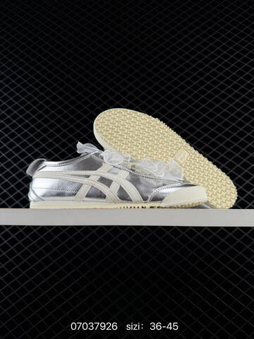 Onitsuka Tiger Mexico 66 Silver Black Cream EU 36-45 Sneaker Casual Sneakers - Unisex (BS-81793)