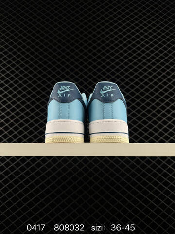 Nike Air Force 1 07 Light Blue Pale Cream Navy Blue White EU 36-45 Lifestyle - Unisex (BS-72043)
