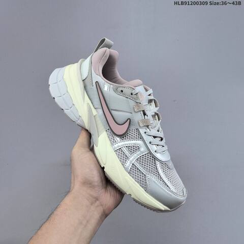 Nike V2K Run Grey Pink Cream White EU 36-43 Running Shoe - Unisex BS-61418